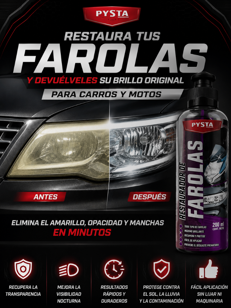 RESTAURADOR DE FAROLAS EN MINUTOS